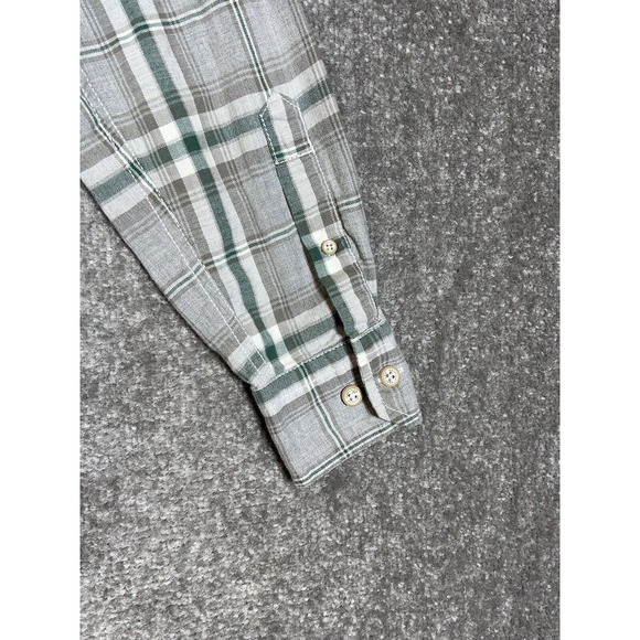 Nautica‎ Heritage Plaid Flannel Button Up Shirt Mens Size Small Chest Pockets - Picture 8 of 10
